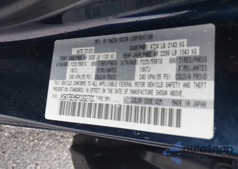 2023 Mazda Cx-5 2.5 S Premium Plus from USA, damaged, VIN JM3KFBEM5P0292700